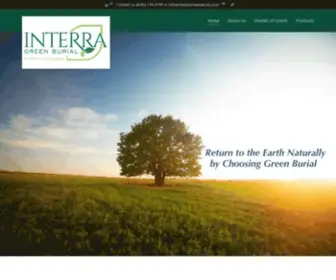 Interraburial.com(Interra Green Burial) Screenshot