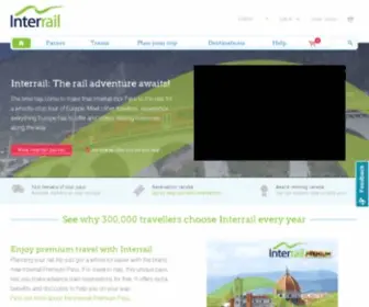 Interrailnet.com(Travel Europe with an InterRail Pass) Screenshot