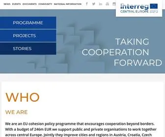 Interreg-Central.eu(Interreg CENTRAL EUROPE) Screenshot
