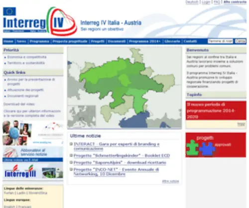 Interreg.net(Provincia autonoma di Bolzano) Screenshot