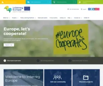 Interregeurope.eu(Interreg Europe) Screenshot