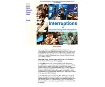 Interruptions.net(Interruptions in Human) Screenshot