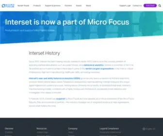 Interset.com(Advanced Behavioral Analytics tool) Screenshot