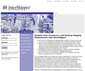 Intershipper.com(Shipping Rate Software) Screenshot