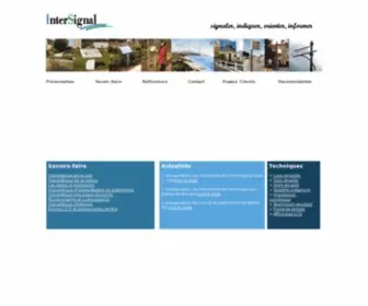 Intersignal.fr(Signalétique) Screenshot