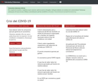Intersindical.org(Web del Sindicat de treballadors i treballadores del País Valencià) Screenshot