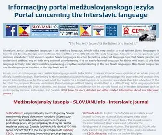 Interslavic-Language.org(Interslavic language portal) Screenshot