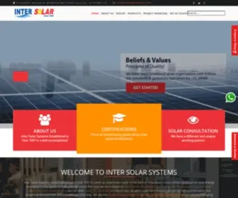 Intersolarsystems.com(Solar Panel Manufacturer) Screenshot