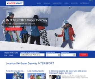 Intersport-Superdevoluy.com(Location ski SuperDévoluy) Screenshot