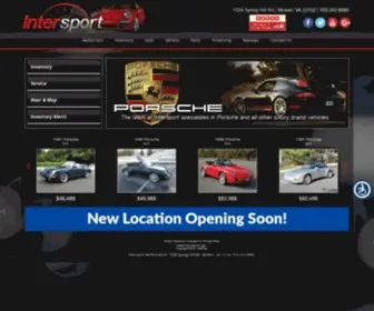 Intersportperformance.com(Sports & luxury vehicle showroom) Screenshot