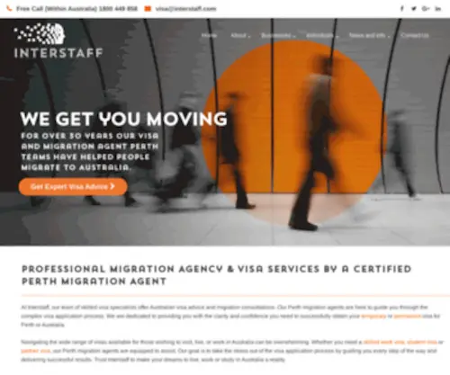 Interstaff.com(Interstaff) Screenshot
