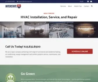 Interstateac.com(Nashville Tennessee HVAC Installation) Screenshot