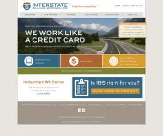 Interstatebilling.com(Learn More About Us) Screenshot