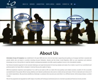 Interstatus.com(Group of Companies Interstatus) Screenshot