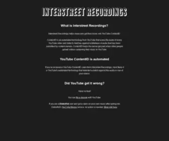 Interstreetrecordings.com(Interstreet Recordings) Screenshot