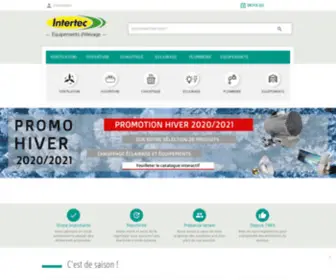 Intertec.fr(Equipements pour les bâtiments d'élevage porcin) Screenshot