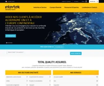 Intertek-France.com(Intertek France) Screenshot