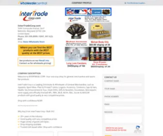 Intertradecorp.com(Wholesale Central Supplier Profile) Screenshot