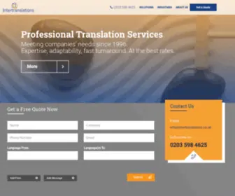 Intertranslations.co.uk(Translations) Screenshot