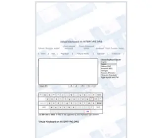Intertype.org(Virtual Keyboard on) Screenshot