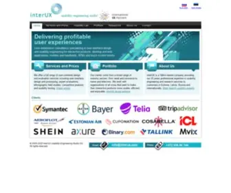 Interux.com(Estonia, Latvia & Russia) Screenshot