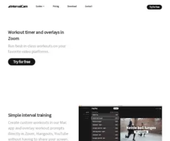Intervalcam.com(Workout Timer and Overlays in Zoom) Screenshot