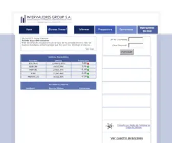 Intervaloresnet.com.ar(Intervalores Group S.A) Screenshot