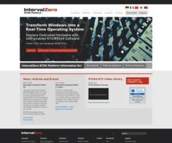 Intervalzero.com(RTOS Platform) Screenshot