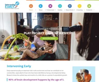 Interveningearly.org(The Childhood League Center) Screenshot
