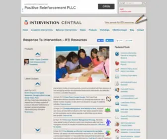 Interventioncentral.org(Intervention Central is the leading resource for Response to Intervention (RTI)) Screenshot