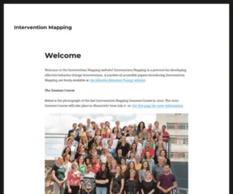 Interventionmapping.com(Intervention Mapping) Screenshot