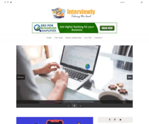 Interviewly.com(Taking the lead) Screenshot