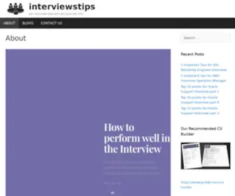 Interviewstips.com(About) Screenshot