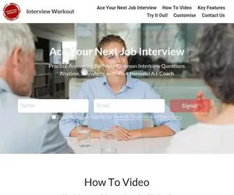 Interviewworkout.com(Ace Your Next Job Interview) Screenshot