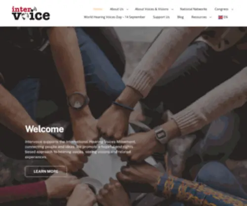 Intervoiceonline.org(The International Hearing Voices Network) Screenshot