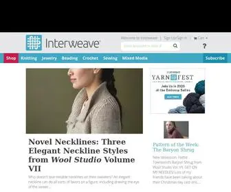 Interweave.com(Knitting, Crochet, Jewelry, Beading) Screenshot
