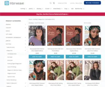 Interweaveknits.com(Art and Craft Magazine) Screenshot