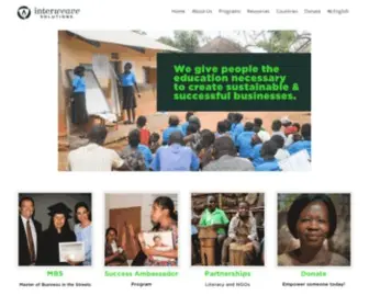 Interweavesolutions.org(Moving people from poverty to prosperity) Screenshot