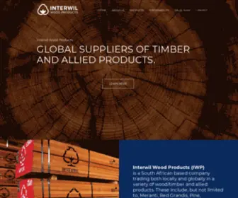 Interwil.co.za(Interwil Wood Products) Screenshot
