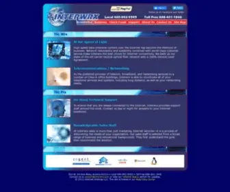 Interwrx.com(High Speed Internet Service Provider in Mesa) Screenshot