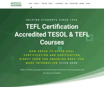 Intesoltesoltraining.com(TESOL & TEFL Courses) Screenshot