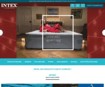 Intex.fr(Premier fabricant au monde de piscines hors sol et d'articles gonflables) Screenshot
