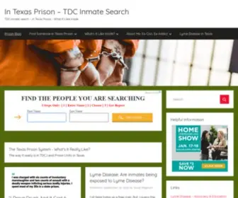 Intexasprison.com(TDC Inmate Search) Screenshot