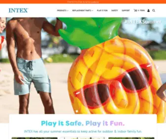 Intexpools.com(The leader in Above Ground Swimming Pools) Screenshot