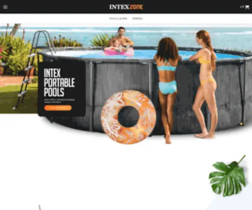 Intexzone.com(India's Largest Inflatable Prefab Swimming Pool Supplier) Screenshot