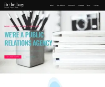 Inthebagpr.co.uk(PR Agency) Screenshot