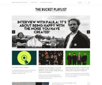 Inthebucketplaylist.com(The Bucket Playlist) Screenshot