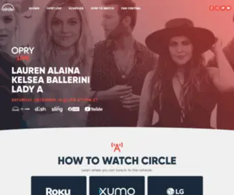 Inthecircle.com(Watch Country Music TV and the Opry Live) Screenshot