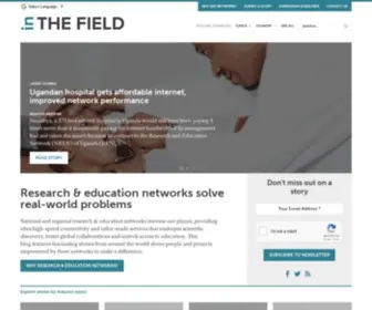Inthefieldstories.net(Research and Education Networks) Screenshot