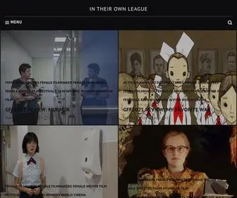 Intheirownleague.com(Shattering the Celluloid Ceiling) Screenshot